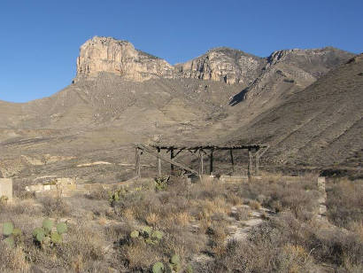 Signal Peak Tx Abandoned Road Side Park with cactus