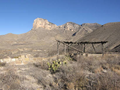 Signal Peak Tx Abandoned Road Side Park  with cactus