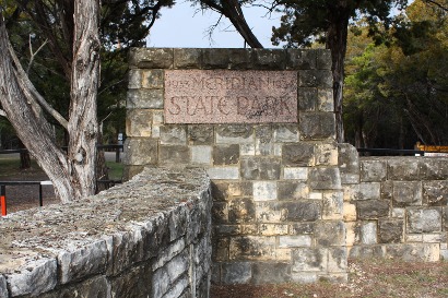 TX - Meridian State Park sign