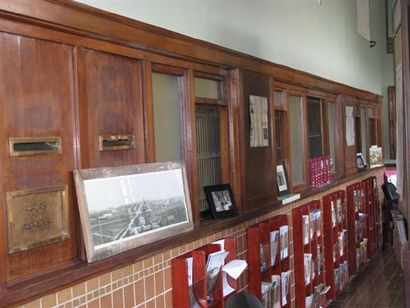 Decatur TX - Post Office stamp window