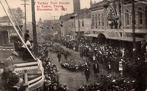 First Turkey Trot Parade at Cuero, Texas  November 26,  1912 photo