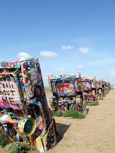 Line of Cadillacs, Cadillac Ranch Amarillo Texas