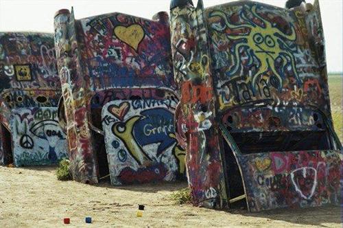 Burried Cadillacs, Cadillac Ranch Amarillo Texas