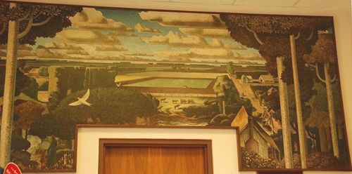 El Campo TX Post Office Mural Rural Texas Gulf Coast 1939 Milford Zornes