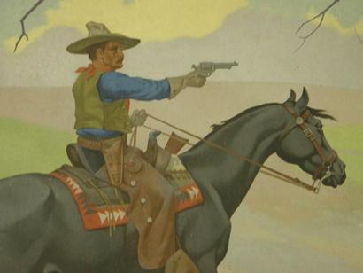 The Law Texas Ranger, Smithville TX PO Mural detail