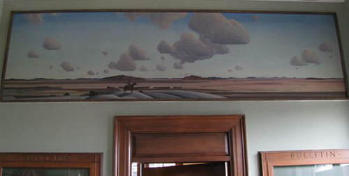 Decatur TX - Post Office Mural Texas Plains, 1939 