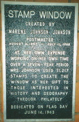 Eastland TX Stamp Window Plaque