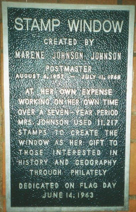 Eastland TX Stamp Window Plaque