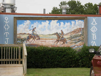 McLean TX Wall Mural -  Cowboys & cattle Brands