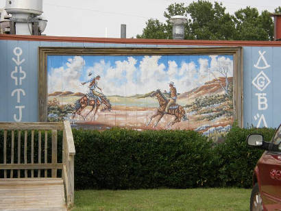 McLean TX Wall Mural -  Cowboys & cattle Brands