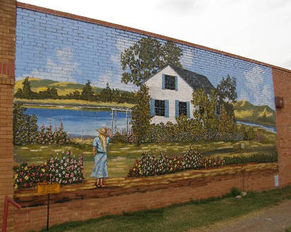 McLean TX Wall Mural -  home by the river