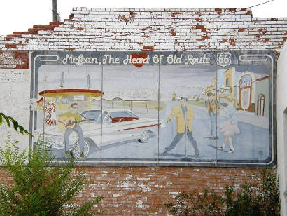 Mclean Tx - Route 66 Mural 