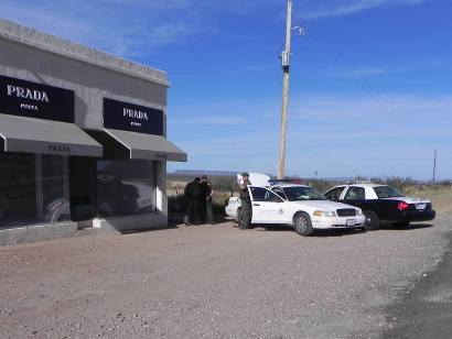 Texas Border Patrol At Prada Marfa
