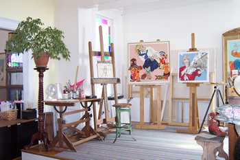 Donna Howell-Sickles' studio  interior