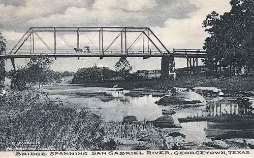 Bridge spanning San Gabriel River, Georgetown, Texas