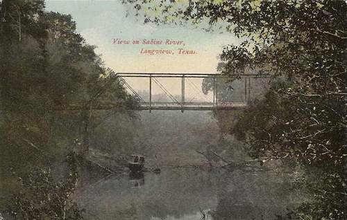 Sabine River Bridge, Longview, Texas 1910s
