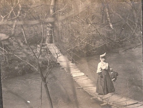 Foot Bridge near Hot Well, San Antonio, Texas 1910s 