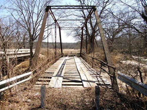 Closed CR103 Bridge Hamilton County, Texas 