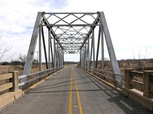 Shackelford County Albany TX FM601 Through Truss Bridge over Hubbard Creek
