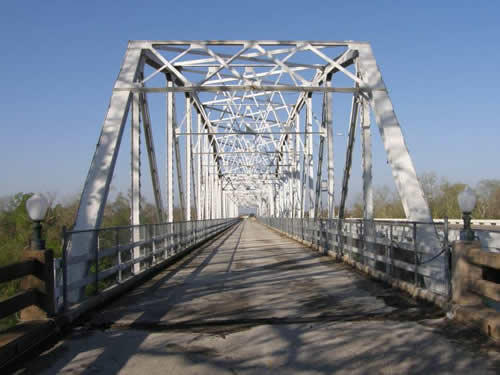 Bastrop TX - Colorado River Old Iron Bridge