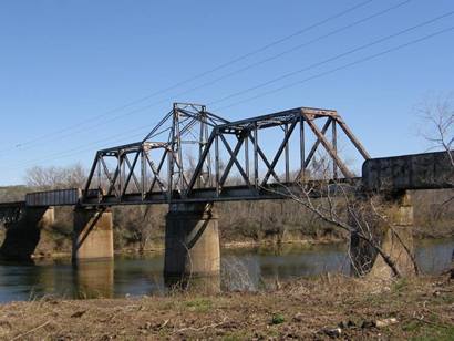 Brazoria Tx - Brazos River Railroad Swing Bridge