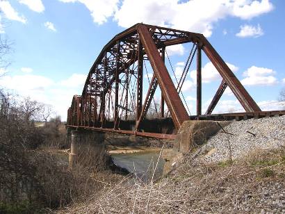 Brookshire Tx Brazos River RR Bridge, Waller/Austin County line