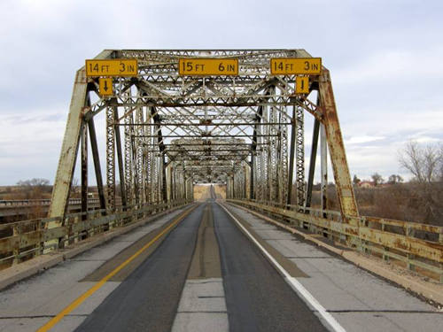 Collingsworth County TX - 1939 US 83 Salt Fork Red River Through Truss Bridge