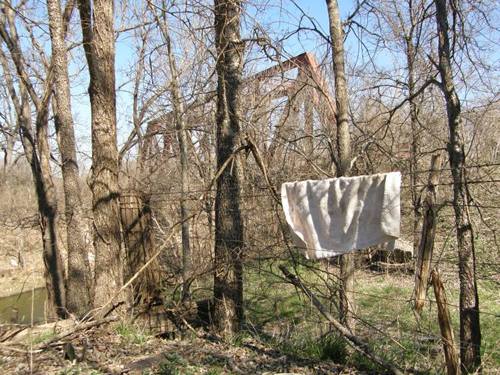 Erath County TX bridge and brush