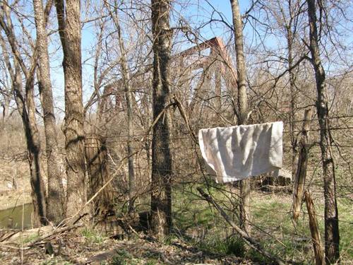 Erath County TX bridge and brush