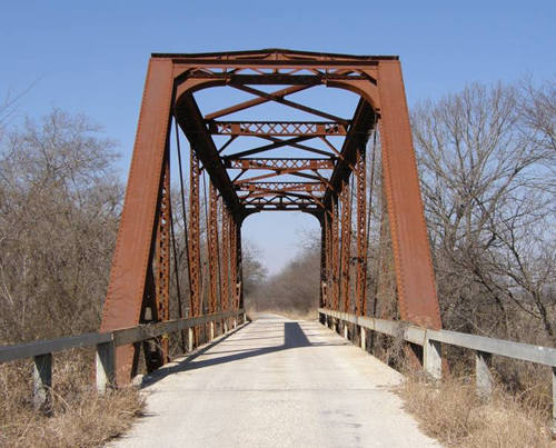 Erath County TX North Through Truss bridge on CR270 