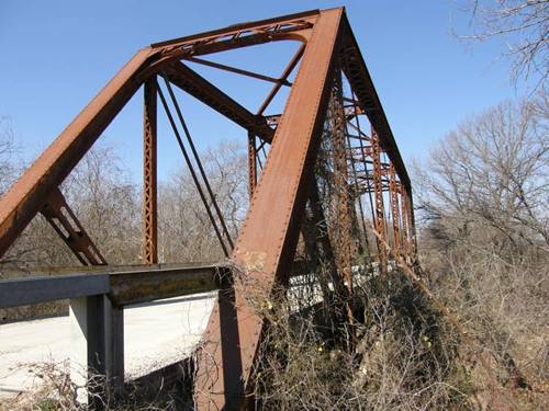 Erath County TX North Through Truss bridge on CR270 