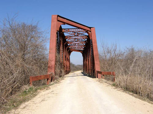 Erath County TX South through truss bridge on CR270 