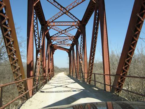 Erath County TX South through truss bridge on CR270 