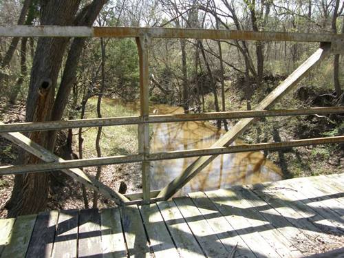 Falls County  TX Closed Wood Pony Bridge On CR303