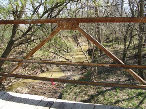Falls County TX Wood Pony Bridge on CR481