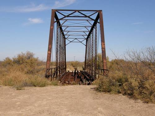 Abandoned Imperial Through Truss Bridge, Pecos River, West Texas