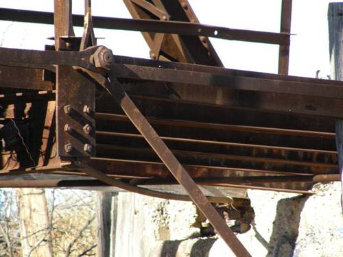 Imperial Through Truss Bridge detail,  Pecos River,  West Texas