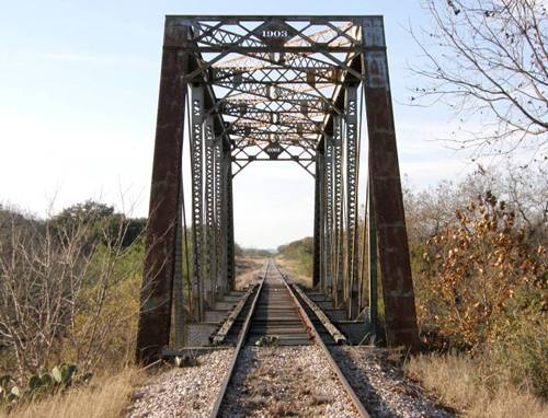 Llano Texas Railroad Through Truss Bridge