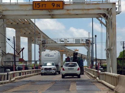 Matagorda Tx - Crossing Matagorda Draw Bridge