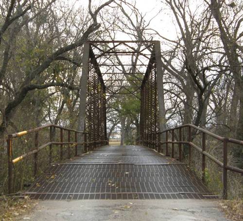 TX - Milam County 1911 Through Truss Bridge over San Gabriel River 