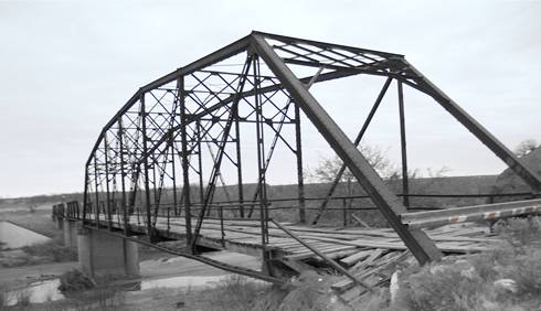 Oriana  Camelback Truss Bridge over the Salt Fork Brazos River  Peacock Texas