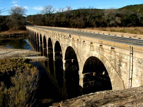 Possum Kingdom Tx StateHighway 16 Stone Arch Bridge