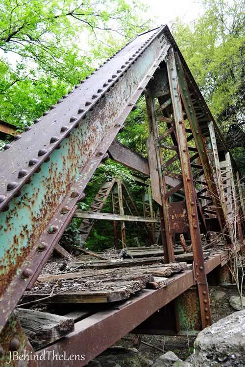 San Antonio, TX - Old foot bridge on Harry Wurzbach