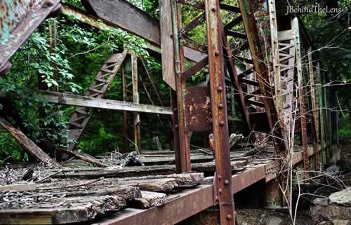 San Antonio, TX - Old foot bridge on Harry Wurzbach