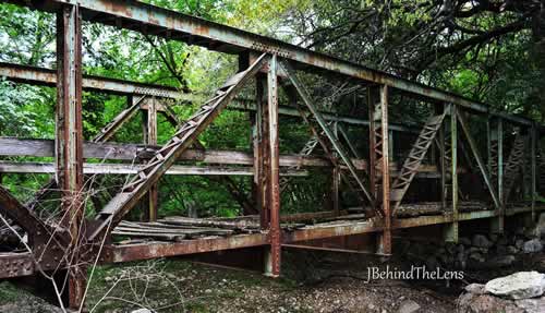 San Antonio, TX - Old foot bridge on Harry Wurzbach