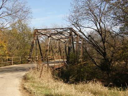 San Saba County  TX - CR110 San Saba River Through Truss Bridge 