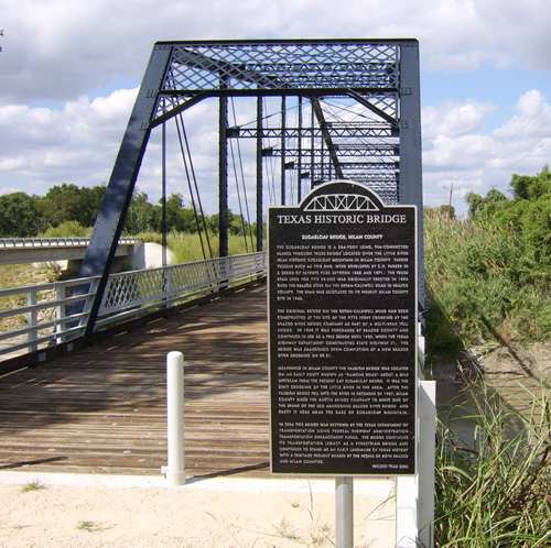 Sugarloaf Bridge, Milam County Texas historic bridge