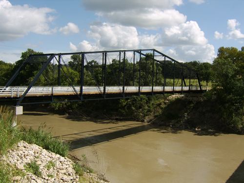 Span of Sugarloaf Bridge , Milam County, Texas, over Little River