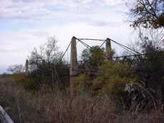 Clear Fork of the Brazos River Suspension  Bridge