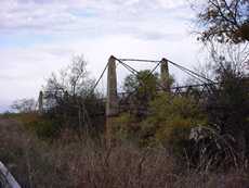Clear Fork of the Brazos River Suspension Bridge